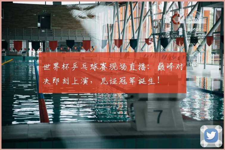 世界杯乒乓球赛现场直播:巅峰对决即刻上演,见证冠军诞生!